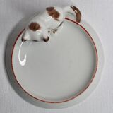 Empty bath pocket decorated kitten "Pfeffer Porzellan" 1930-40 years