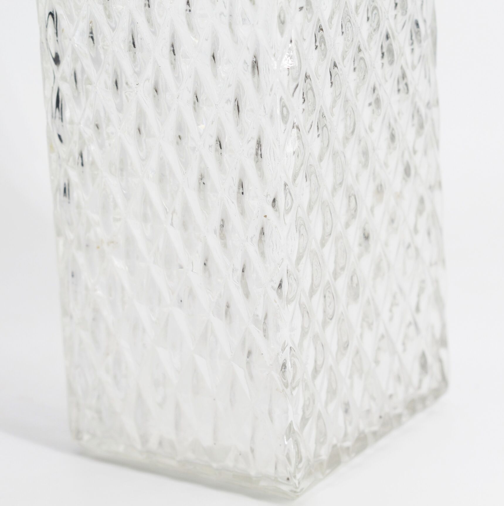 Old glass whiskey decanter