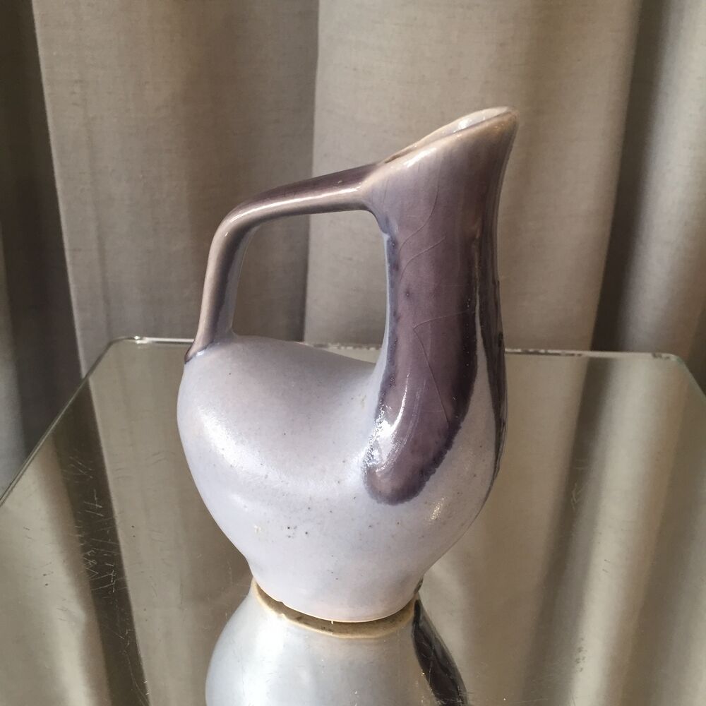 Pitcher in purple-grey ceramic simone poët laval