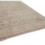 Handmade oriental unique 1980s 291 cm x 384 cm beige wool carpet