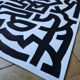 Painting on paper - "Checked"