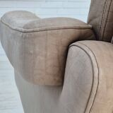 1970s, Scandinavian 2 seater sofa, original very good condition, leather.