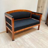 Biedermeier Sofa in Cherry Veneer and Horsehair, South Germany, 1830s