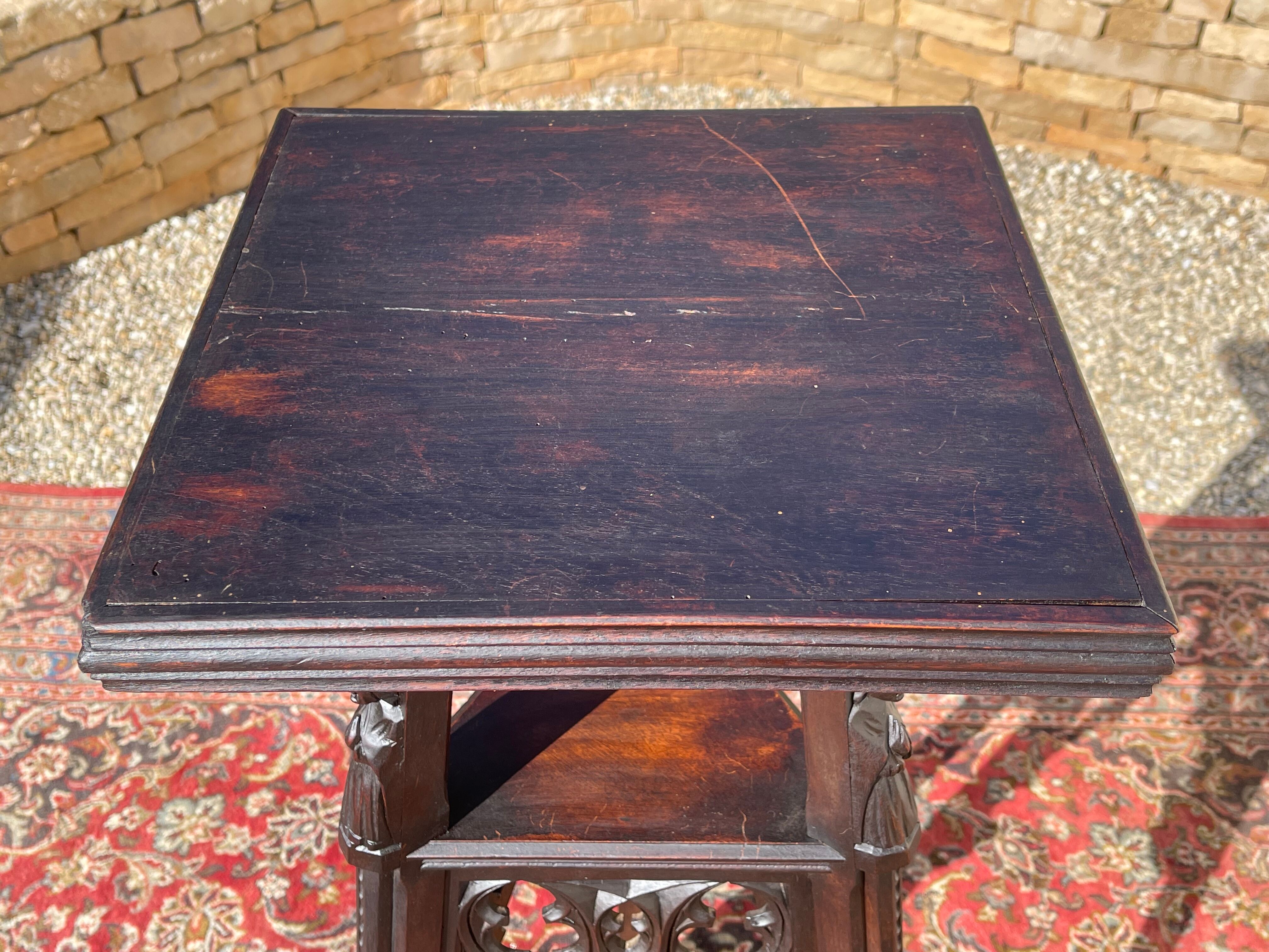 Neo-Gothic Walnut Saddle