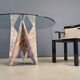 Architectural marble and glass dining table, 1970s