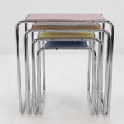 Tables gigognes B9 Bauhaus par Marcel Breuer 1930s
