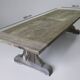 Grande table à manger en chêne massif récupéré, 280 × 100 × 75 cm