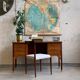 Teak desk on rosewood legs, 60s Norway, vintage