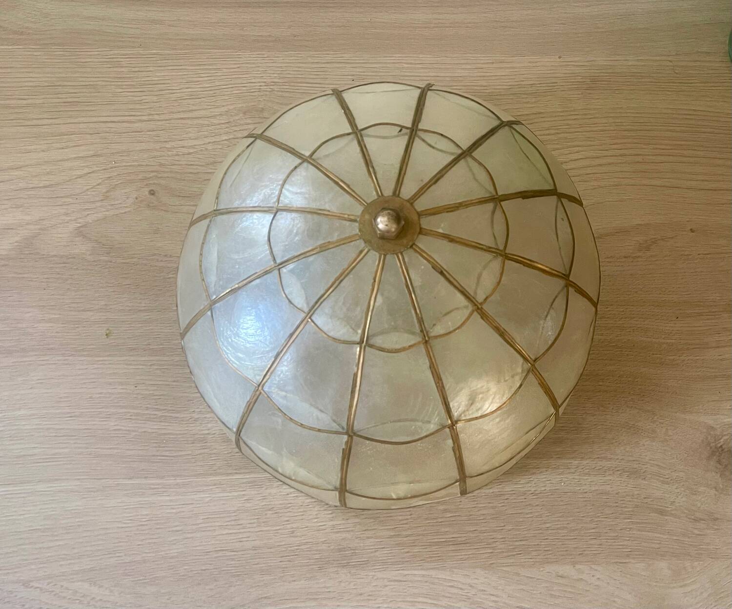 Vintage mother-of-pearl ceiling light