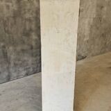 Antique French white flea market cabinet with drawers 83x148 cm
