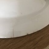 Vintage hollow dish in royal blue arabesque earthenware