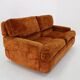 1970s Saporiti 2-Seater Sofa in Velvet, Italy