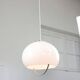 White Space Age Jolly Pendant Lamp from Guzzini, 60s