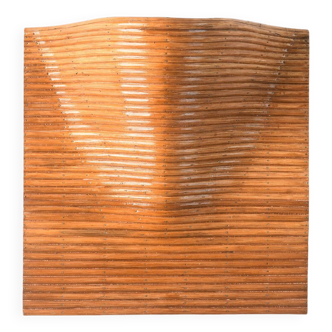 Sculptural Curved Pencil Reed Wall Lamp