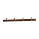 Industrial oak and aluminum hooks