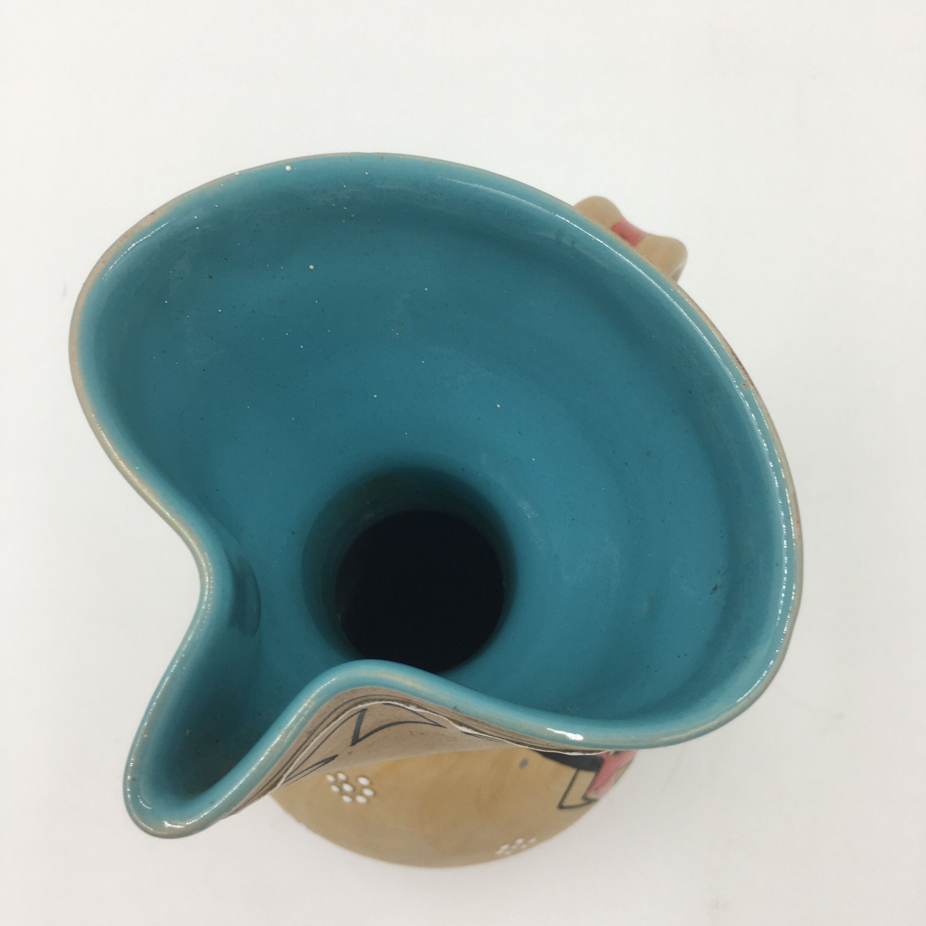 Terracotta jug Artigiana Deruta