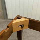 60's rectangular Scandinavian table with extension cords