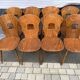 Suite de 8 chaises de bistrot Baumann vintage années 1970