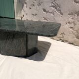 Coffee table in gray green marble