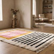 Tapis berbère fait main traditionnelle artisanale 2/3 m