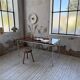 Ernst Moeckl 1960s teak desk with chrome base