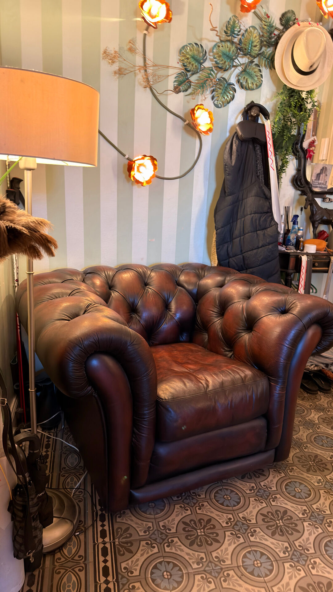 Chesterfield armchair