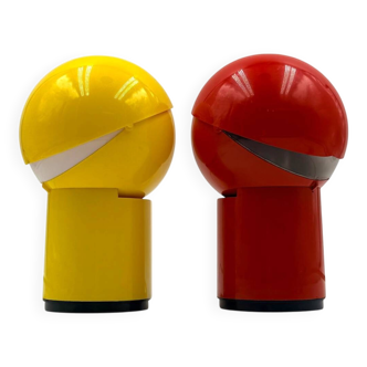 Paire de lampes Space Age italiennes Gagiplast en plastique années 70