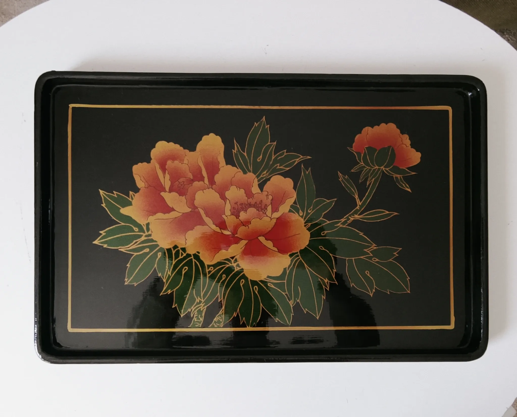 Vintage service platter in Japanese style from the 70s/80s.