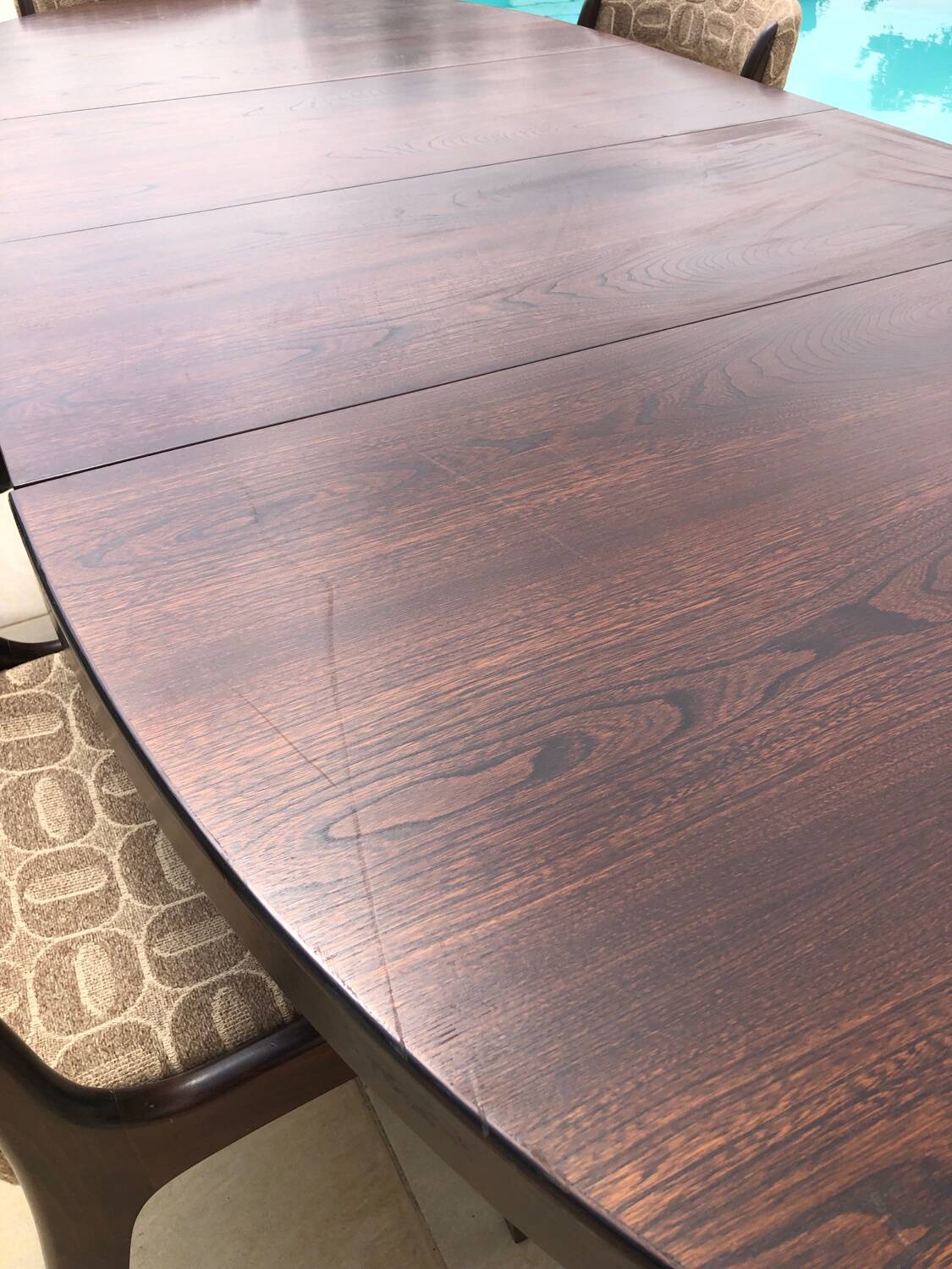 Baumann dining table and 6 gondola chairs set