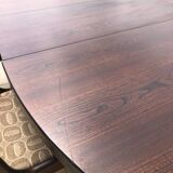 Baumann dining table and 6 gondola chairs set