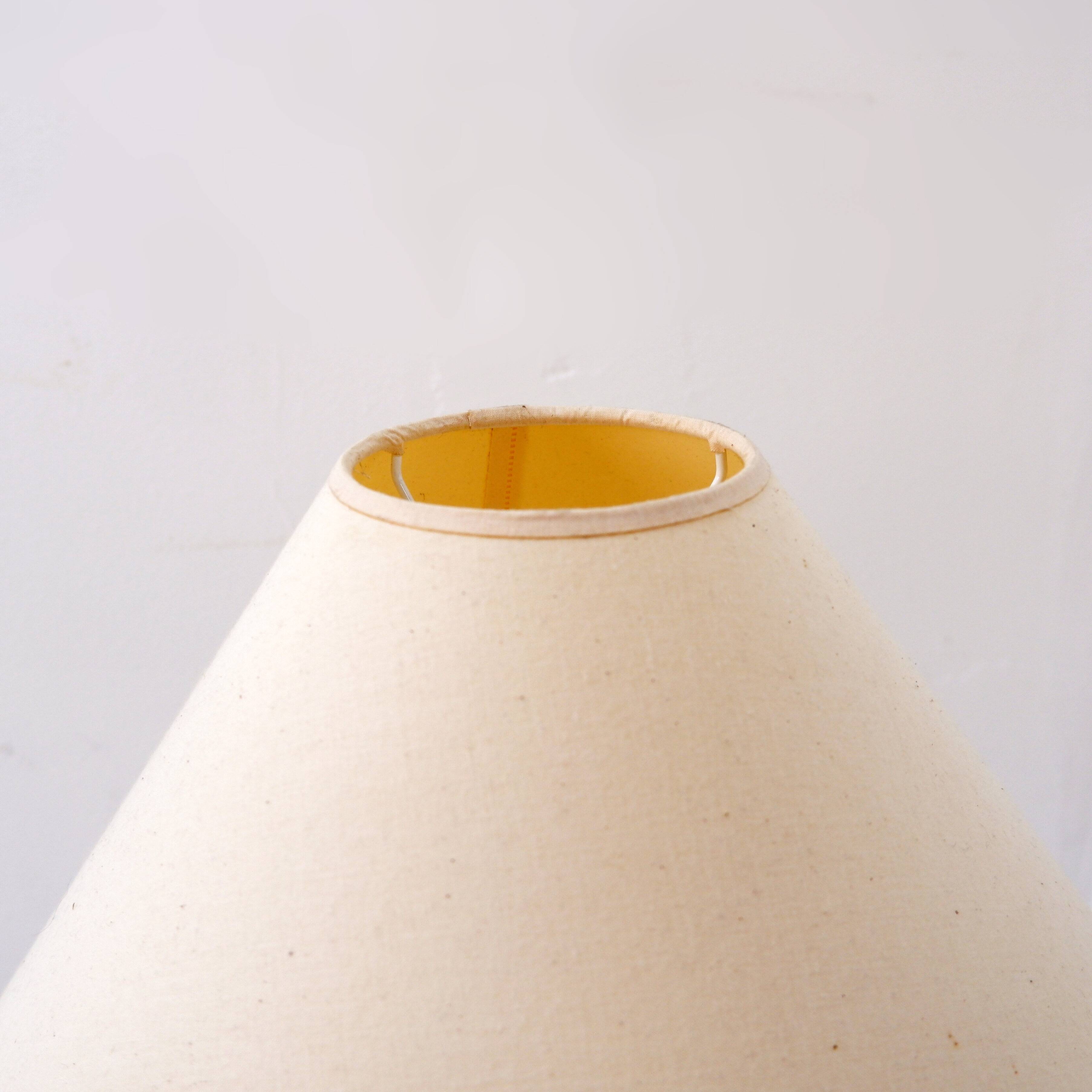 Vintage bamboo and brass table lamp - 1980s