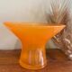 Vase en verre orange