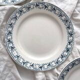 3 assiettes plates en terre de fer « Jenny » Saint Amand