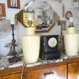 Pair of ceramic lamp legs