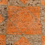 3x9 Vintage Brown & Orange Runner Rug, 84x285Cm