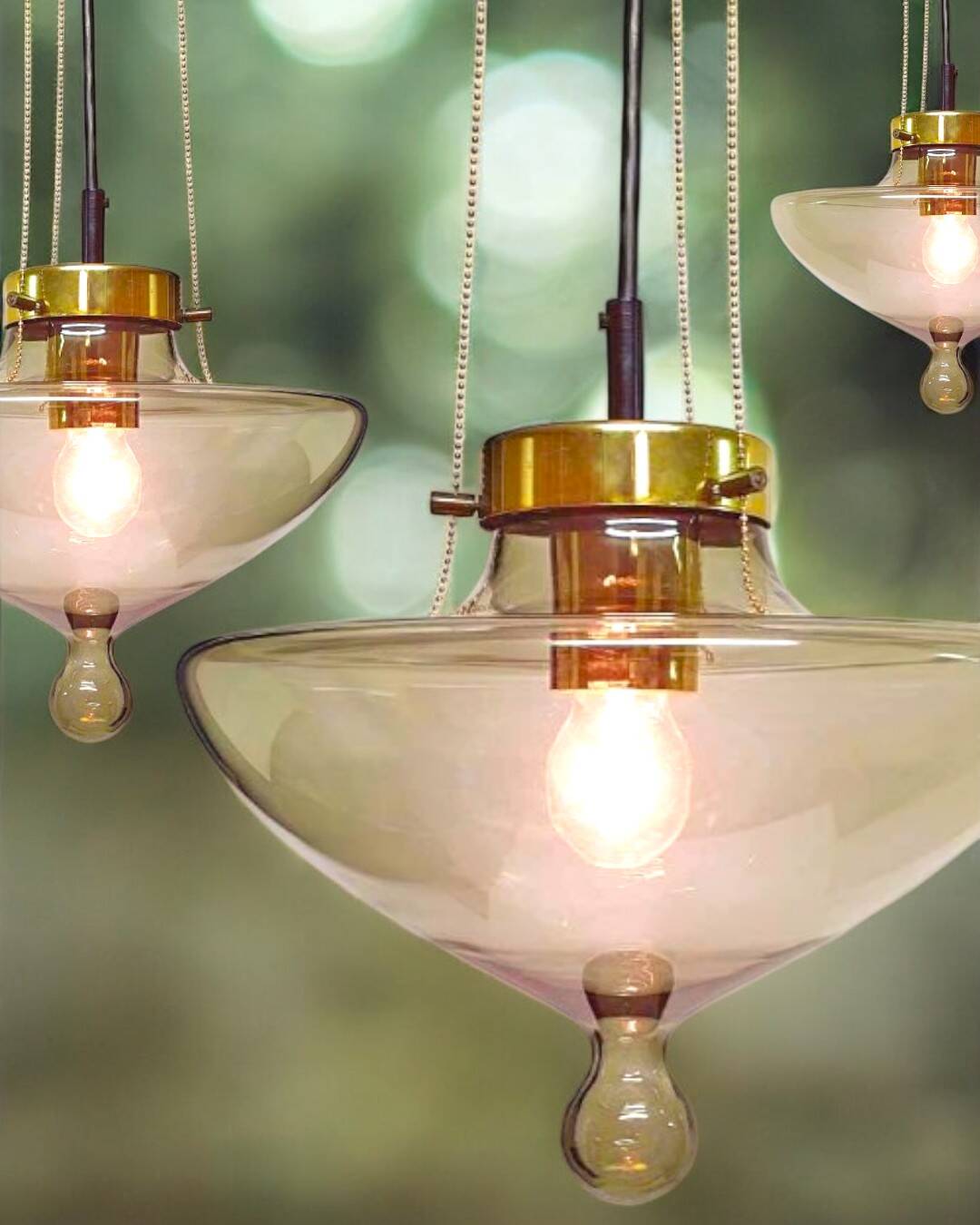 Vintage B-1052 High Chaparral pendant light for Raak Amsterdam, 1970s