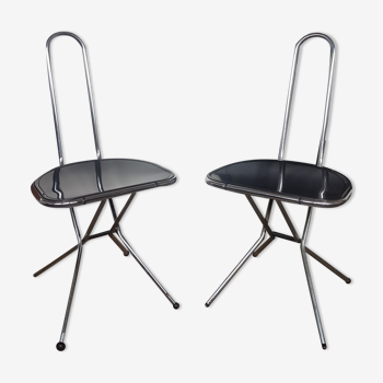 Paire de chaises pliantes de Niels Gammelgaard