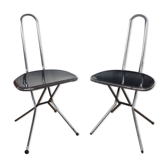 Pair of folding chairs by Niels Gammelgaard