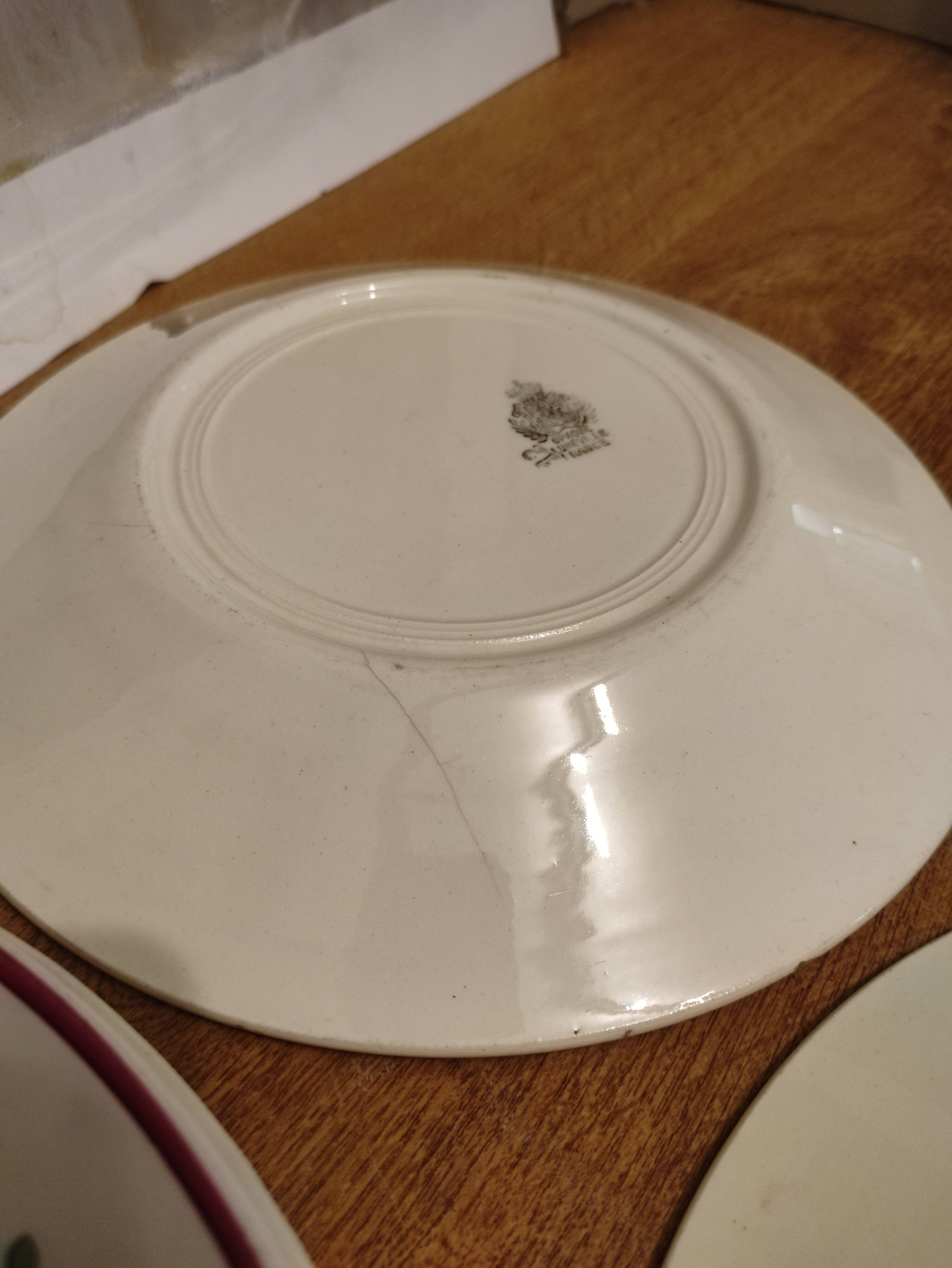 Lunéville 7 flat plates Potash by Hansi