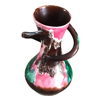 Vase Vallauris 60s signed