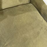 Mid-Century Modern Pair of Italian Armchairs, Green Velvet, 1960s