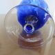 Italy vase in textured blue glass 70s