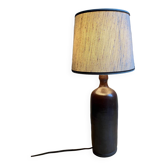 Vintage stoneware bottle lamp