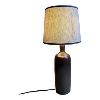 Vintage stoneware bottle lamp