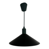 Industrial pendant light in enamelled sheet metal