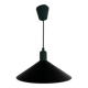 Industrial pendant light in enamelled sheet metal