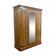 19th-century Victorian wardrobe in light mahogany - dismountable