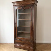 Armoire vitrée ancienne Louis-Philippe en acajou