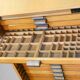 Meuble indus de typographe 1950