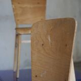 2 chaises Tout-bois attribué à Vauconsant 1941